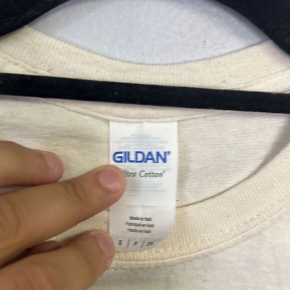 Vintage Gildan Unisex John Mayer World Tour 2019 Cream Pullover T-Shirt Size S - Picture 3 of 6
